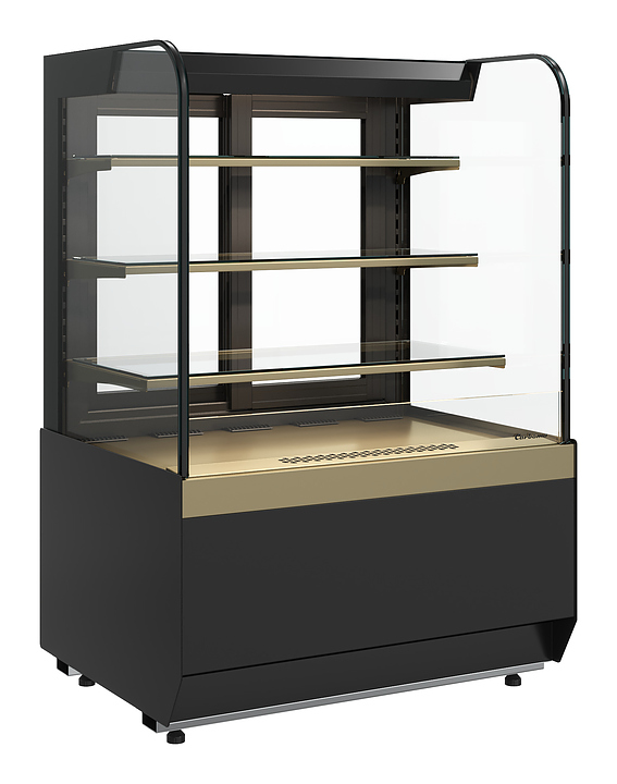 Витрина холодильная Полюс KR70 VM 0,9-2 STANDARD открытая (9005)
