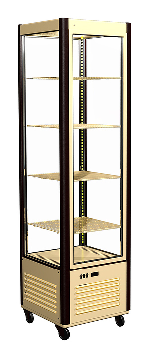 Витрина кондитерская Полюс D4 VM 400-1 (R400С) (1015-0102 (бежево-коричневый))