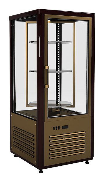 Витрина кондитерская Полюс D4 VM 120-2 (R120Cвр) (1015-0102 (бежево-коричневый))